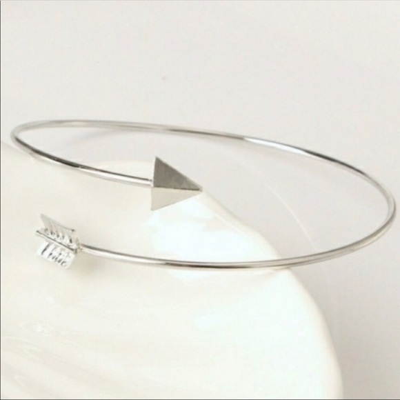 3/$30 Silver Arrow Wrap Bangle - Picture 3 of 4